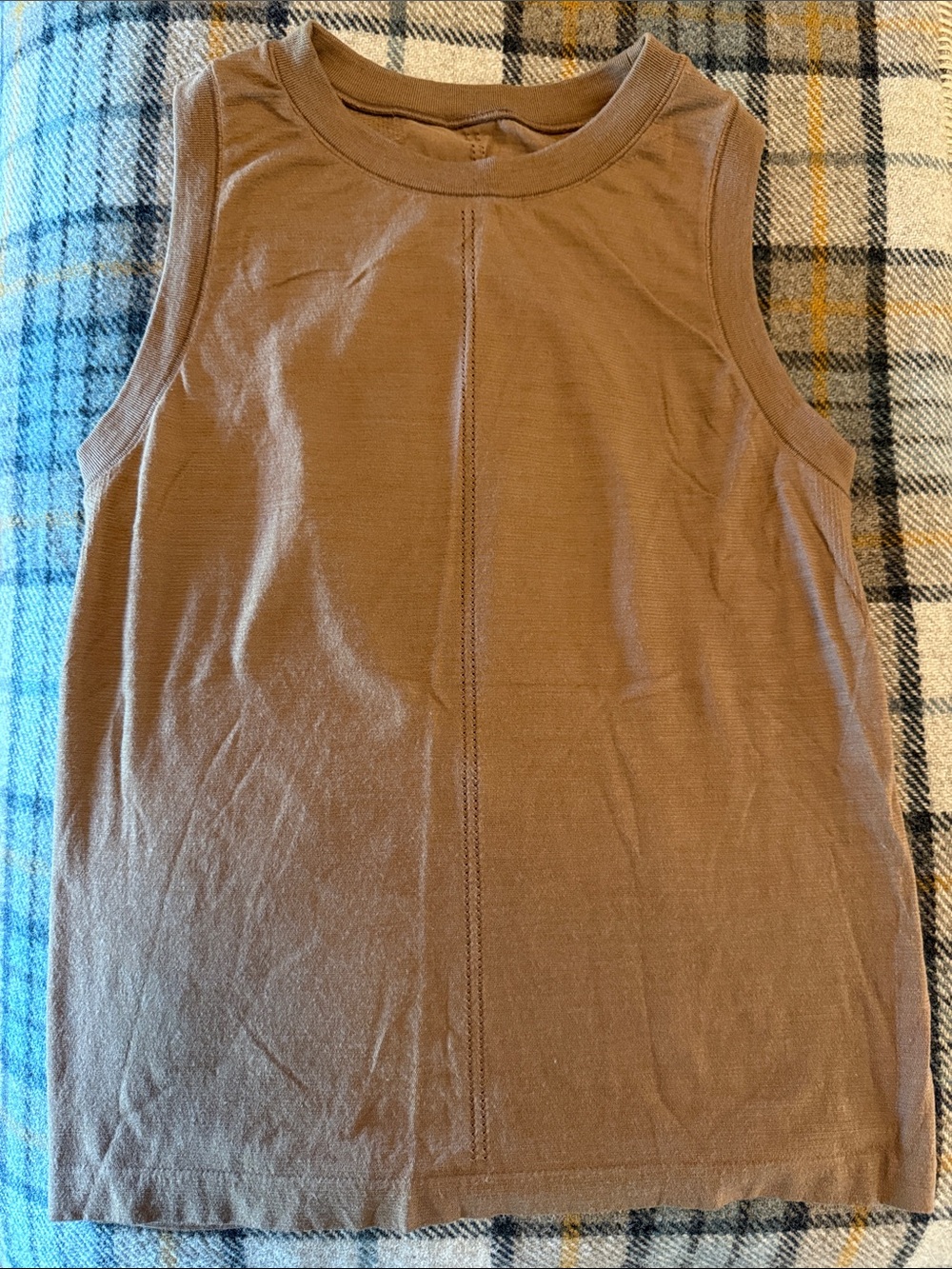 Athleta Chestnut Brown Sleeveless Tank Top